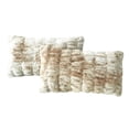 thumbnail image 2 of Home Soft Things Shar Pei Faux Fur Decorative Throw Pillow Covers, Soft Velvety Pillow Cases Cushion Covers, No Pillow Insert, Set of 2, Fungi, 14" x 26", 2 of 6