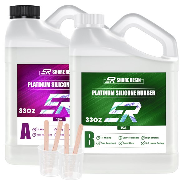 Kit de fabricación de moldes de silicona SHORE RESIN 2L Platinum Silicone