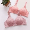 thumbnail image 3 of Gymayou Full Coverage Cotton Wireless Bra for Older Ladies No Underwire Comfort Support Bra Breathable Side Shaping Bras Hot Pink S, 3 of 6