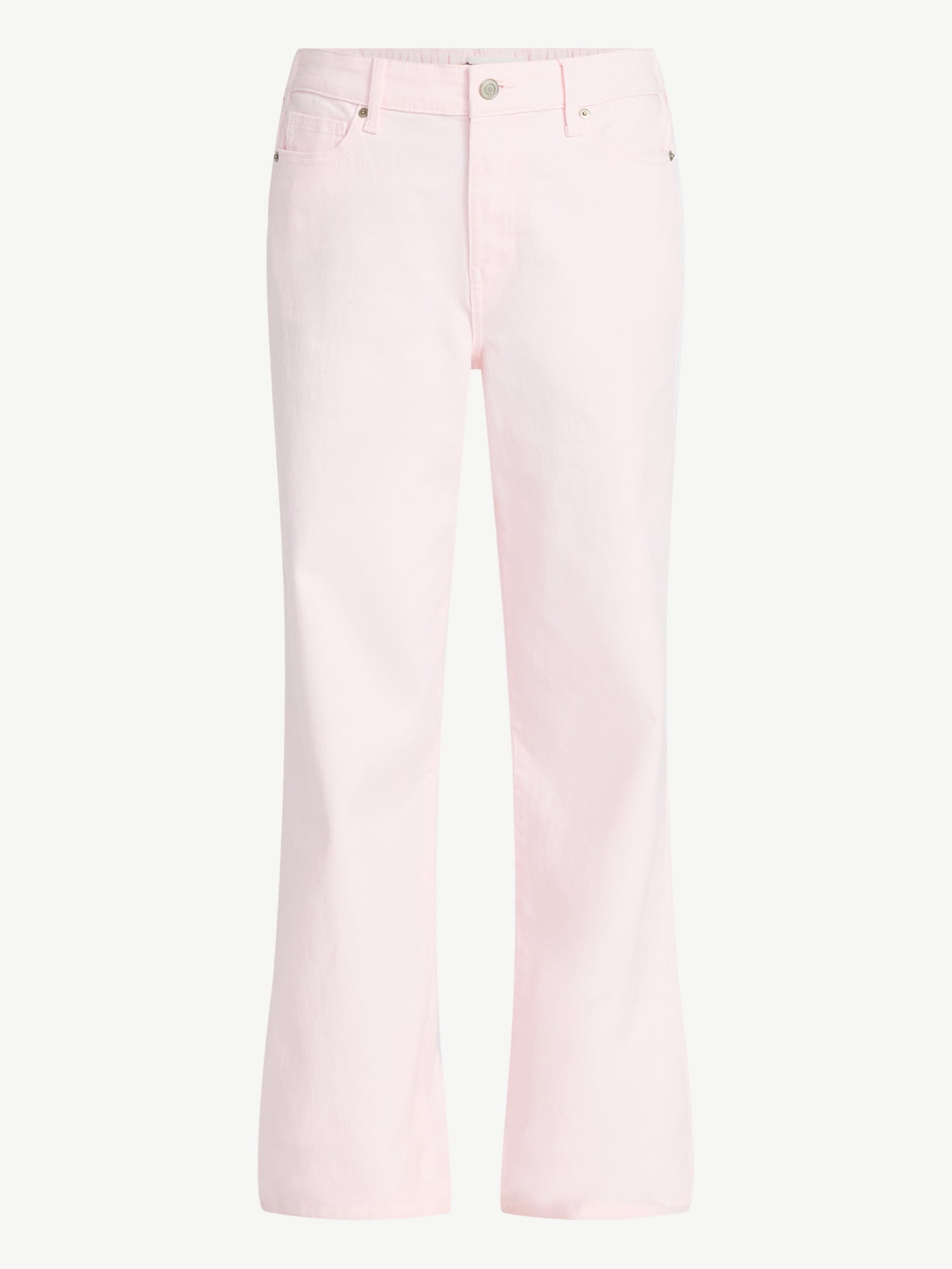 No Boundaries High Rise Baggy Wide Leg Jeans, 34" Inseam, Women's and Women's Plus Sizes XXS-4X