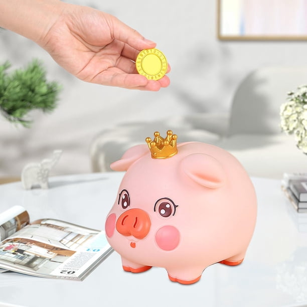 Hucha, Hucha para Ahorro de Dinero, Decoración, Adornos Creativos, Hermosa Hucha con Forma de Cerdo, Hucha para niños en el día de San Valentín L