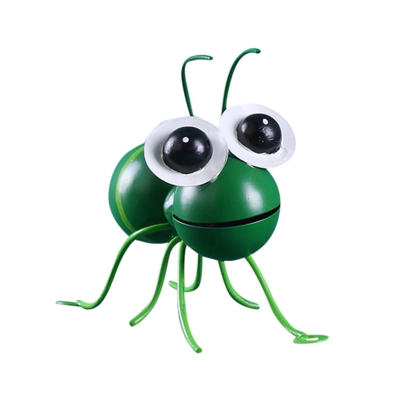 mnjin garden ants art outdoor wall hanging backyard metal animal decoration gift green