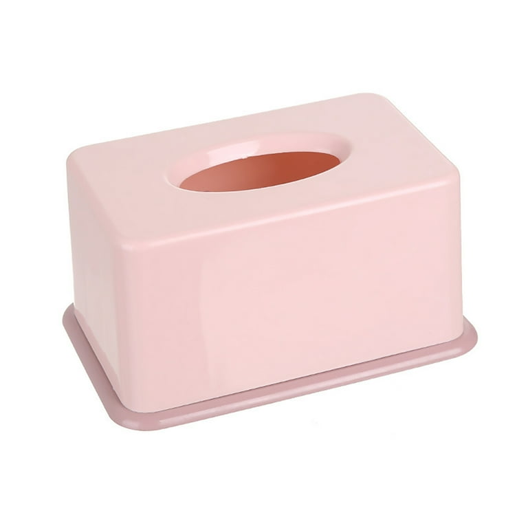 Limei Pink Tissue Box Cover Plastic Tissue Dispenser Holder