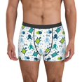 thumbnail image 2 of Goofa Cartoon Sea Creatures Printed Men's Boxer Briefs Underwear, Moisture-Wicking Underwear, Trunk,Soft and Breathable Cotton Underwear-Small, 2 of 9