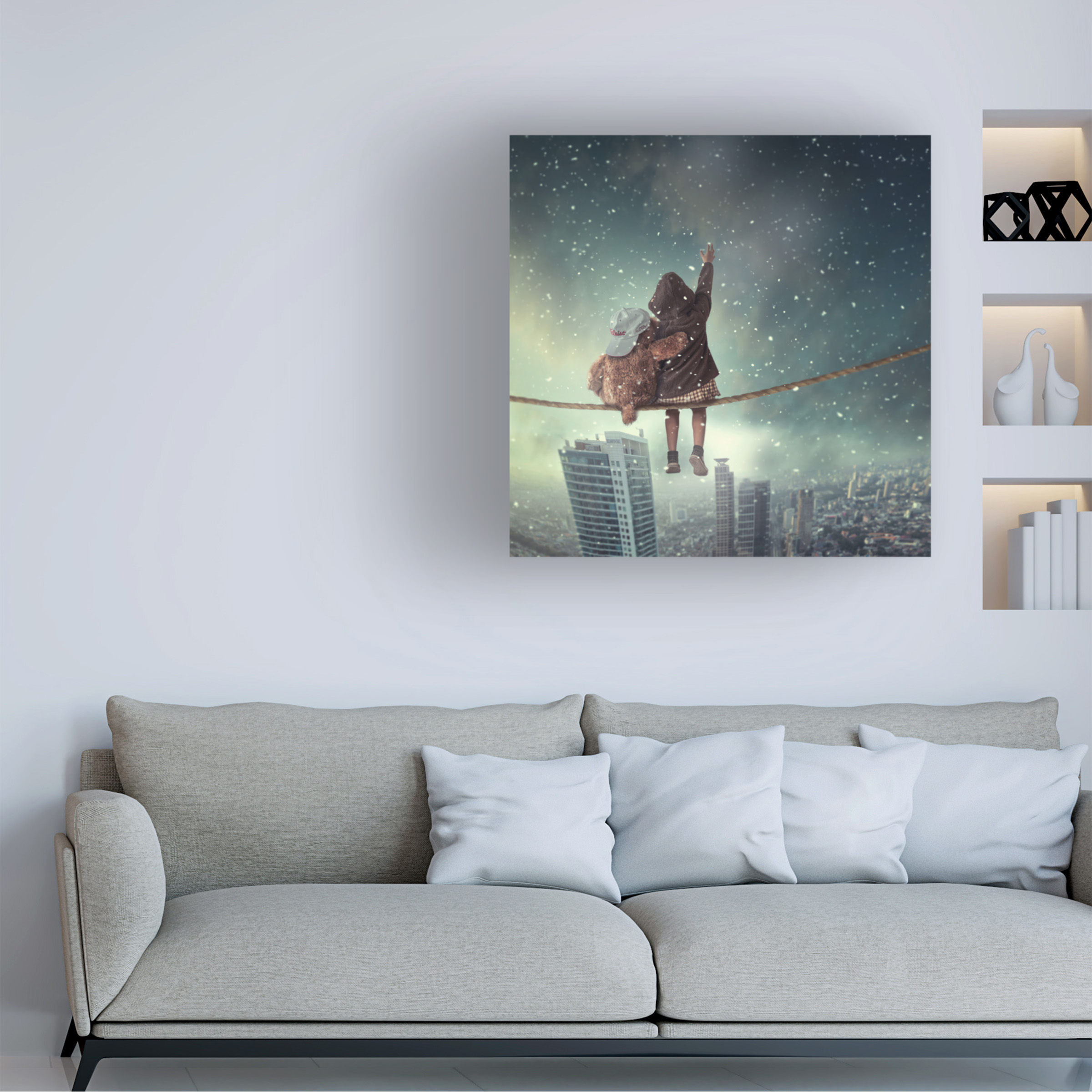 Hardibudi 'Let It Snow' Canvas Art