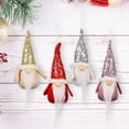 thumbnail image 5 of Home Ornament Plush DIY Christmas Tree Pendant Santa Claus Doll Hanging Pendant Sequin Faceless Dwarf Doll PINK, 5 of 8