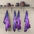 thumbnail image 3 of Coolnut Purple Butterfly Kitchen Towels, 18 x 28 Inch Super Soft and Absorbent Dish Cloths for Washing Dishes, 1 PCS Reusable Multi-Purpose Microfiber Hand Towels for Kitchen, 3 of 5