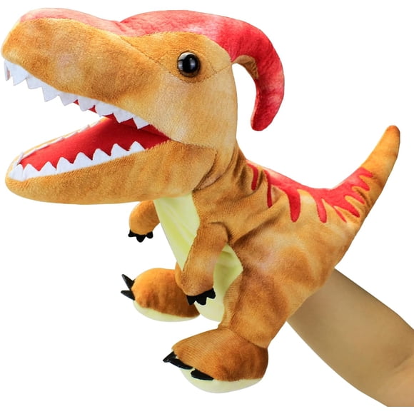 Jouet en Peluche Marionnette à Main Dinosaure, Jouet Dinosaure Marionnette à Main en Peluche, Cadeau d'Anniversaire Garçon Tyrannosaurus rex Marionnette à Main