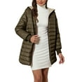 thumbnail image 2 of Pyhlmscde Women's Long Cotton Down Lightweight Puffer Jacket, Winter Coats for Women, Puffer Jacket Womens, Womens Winter Clothes, 2 of 4
