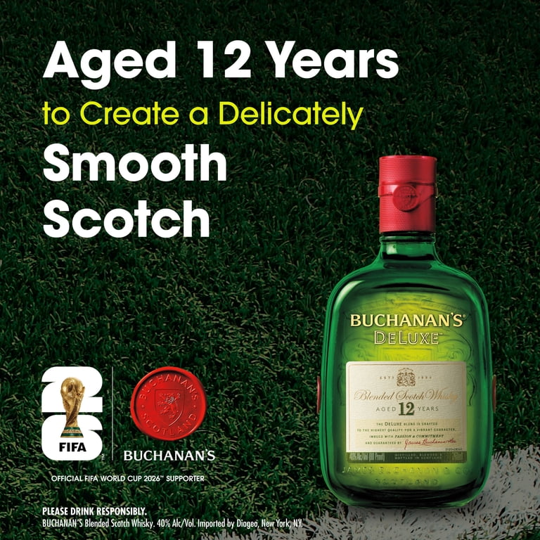 Buchanan's DeLuxe Aged 12 Years Blended Scotch Whisky, 750 mL, 40