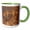 Green/White, variant on 3drose, Utah, Moab, Canyonlands Np. Potash Road, Petroglyphs - Us45 Tdr0013 - Trish Drury, 11oz Two-tone Black Mug