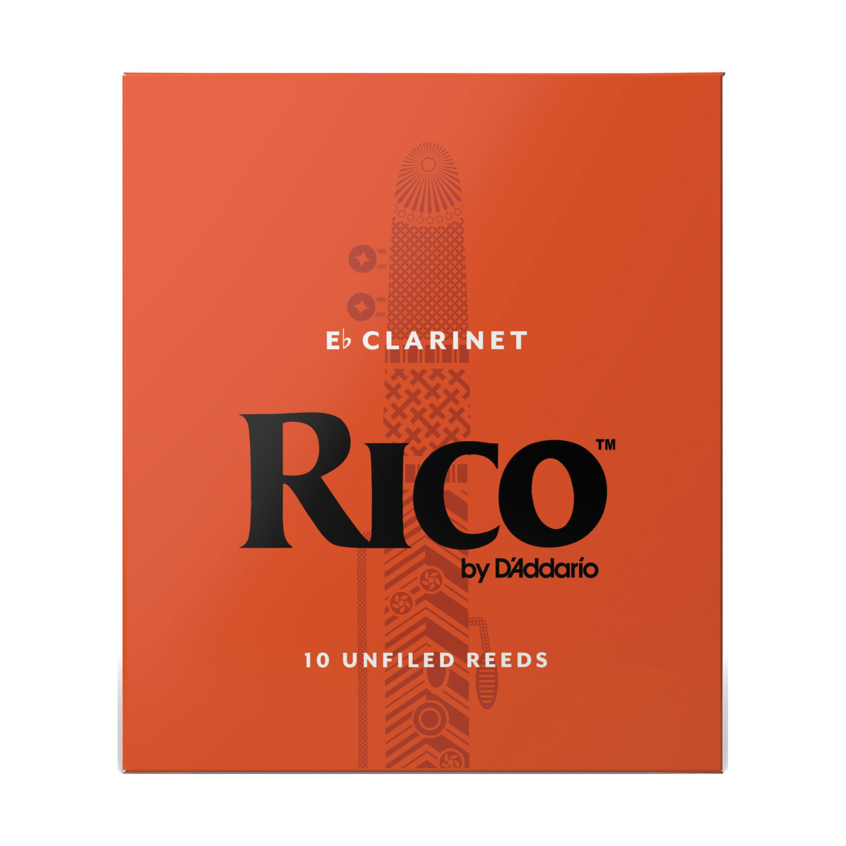 Rico by D'Addario Eb Clarinet Reeds Strength 1.5, 10-pack