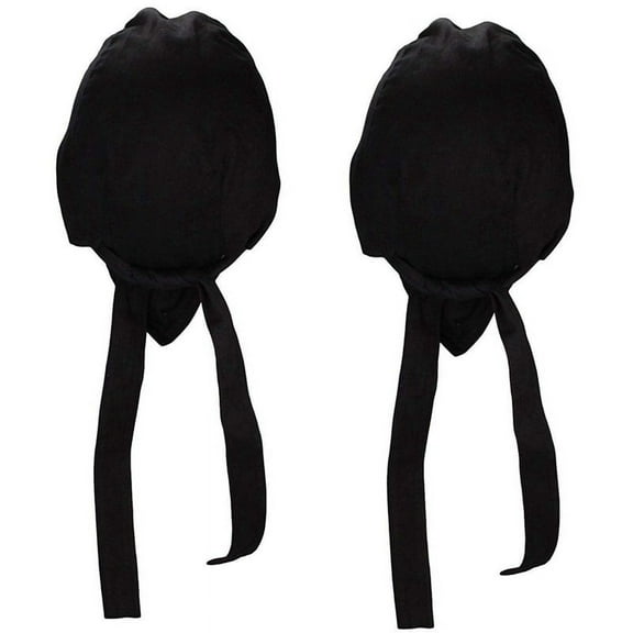 2X Unisex Bandana Cap Headscarf Biker Hat Pirate Cloth in Sport Bicycle Bandana Cap 100% Cotton