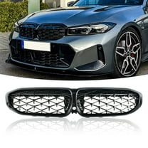 Middle Grille for BMW G20 330i M340i 2019-2022 Gloss Black Diamond