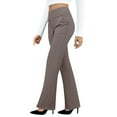 thumbnail image 2 of HKYNLAG Dress Pants Women Bootcut Stretchy Pull on Work Pants for Women with Pockets for Business Office Casual BR 2XL, 2 of 9
