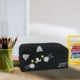 thumbnail image 1 of Estuche para lápices de gran capacidad | Estuche organizador de 3 compartimentos con gatos bordados | Compartimento con cremallera para bolígrafos, lápices, marcadores y material escolar, 1 of 8