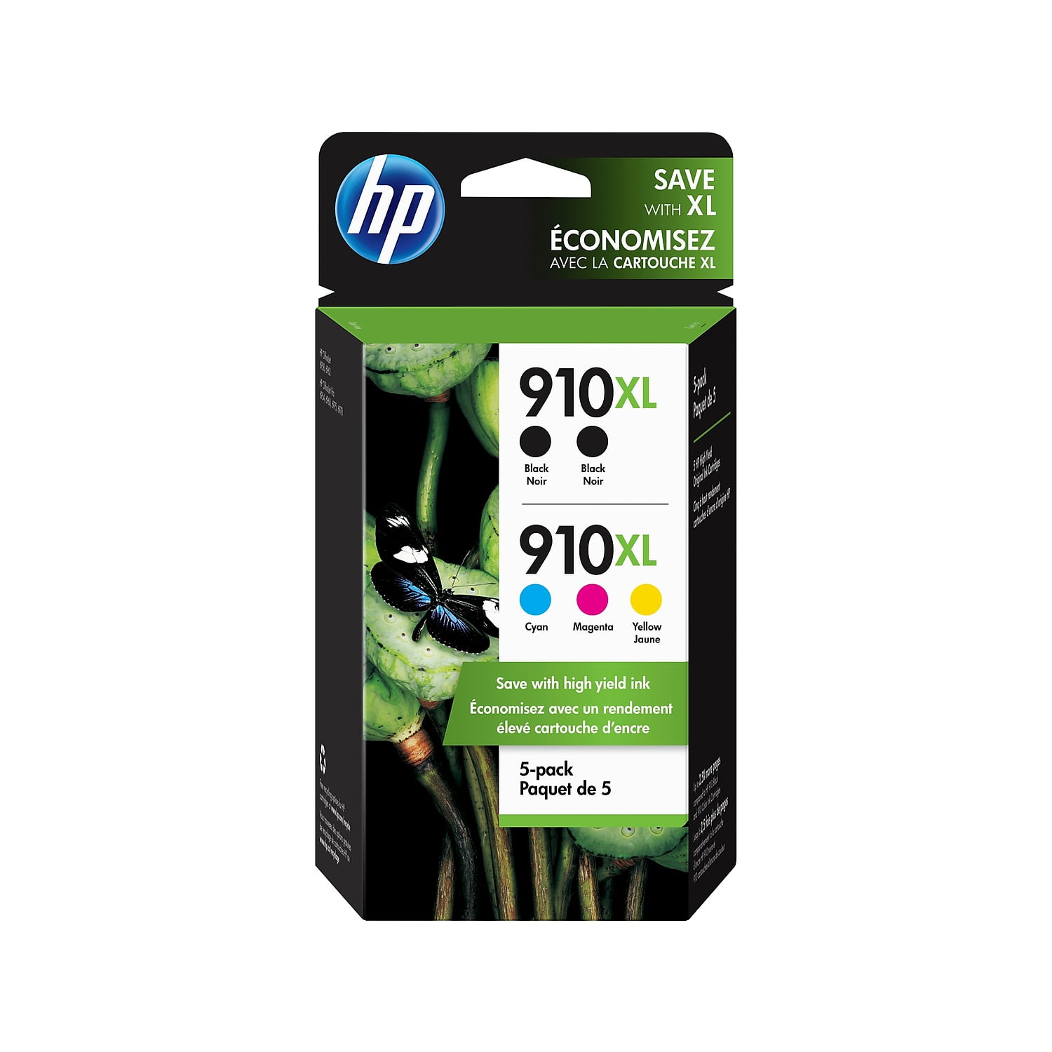 HP 910XL High Yield Ink Cartridges 5 Per Pack 6ZA58AN 140 Walmart Com   2e617e50 0194 424a 9430 F9693b32df60.6581d757ef78dc26decc9f0a7c8e5833 