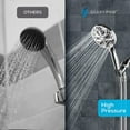 thumbnail image 2 of SparkPod 10-Mode Handheld Shower Head with Hose, 5" High Pressure Showerhead (Polished Chrome), 2 of 9