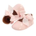 thumbnail image 1 of Baby Girl Princess Flats Ribbon Bow Decor Non-Slip Soft Sole Shoes Princess Fashion, 1 of 10