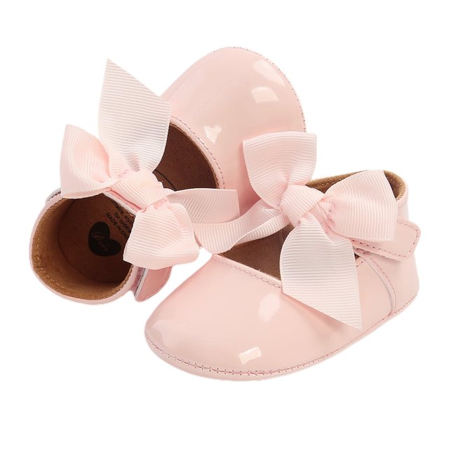 Baby Girl Princess Flats Ribbon Bow Decor Non-Slip Soft Sole Shoes Princess Fashion
