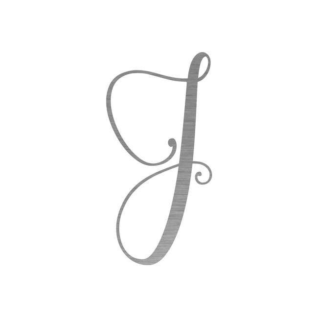 Precision Metal Art Initial J 24ss 24 In Initial Monogram Letter