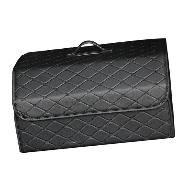 Caja de almacenamiento de maletero de coche plegable con organizador de tapa Almacenamiento multifuncional negras Cola Estuche de almacenamiento para maletero de coche