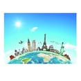 thumbnail image 2 of MERIGLARE PVC Aquarium Background Poster Tank World Famous Scenic Spots M, 2 of 9