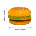 thumbnail image 3 of Pet Dog Toys Squeaky Chewing Toys for Tooth Cleaning and with Teddy Hamburger Design, 3 of 8