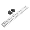 thumbnail image 4 of DECORNIJIA 1Ensemble Système de Fixation de Rail en Alliage d'Aluminium Argent 12X1.8X0.4In pour Utilisation en RV, 4 of 8
