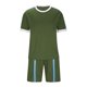 thumbnail image 4 of Conjunto de Manga Corta Y Pantalones Cortos de 2 Piezas, Juego de Jogger Casual de Color Sólido para Hombres, 4 of 6