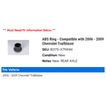 thumbnail image 2 of ABS Ring - Compatible with 2006 - 2009 Chevy Trailblazer 2007 2008, 2 of 2