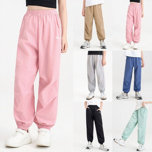 3-4 Years Child Boys Workwear Relaxed Pant Pockets School Pants Sweatpants Boys Sweatpants Running Pants Gray Pants