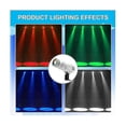thumbnail image 5 of Pinspot Light for Disco Ball 15W RGBW 4 in 1 Mirror Ball Light with Remote Control for Parties DJ Disco Club EU Plug., 5 of 5