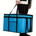 thumbnail image 4 of Red  Food Delivery Bag,1pc Insulated Food Delivery Bag for Pizza Delivery, Grocery- Cooler Bag, Food Warmers for Parties, Catering Supplies for Doordash, Thermal Bags for Cold And Hot Food Carrier, 4 of 9