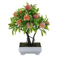 thumbnail image 1 of Plantas en macetas con frutas artificiales, plantas verdes artificiales, adornos familiares creativos, plantas en macetas, 1 of 5