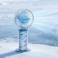 thumbnail image 5 of Portable Handheld Rechargeable Fan - Lightweight Adjustable 3-Speed Battery-Powered Personal Fan for Travel, Outdoor & Indoor Use with Type-C Charging, 5 of 5