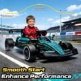 thumbnail image 6 of Licensed Aston Martin Electric Go Kart for Kids 3-8, 24V Drift Kart Ride on Toys Car, 4x100W Motors,  Remote Control, EVA Wheels, Music Function, Drift Mode, 6 of 10