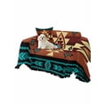 thumbnail image 2 of Turquoise Red Couch Cover for 2 Cushion Couch, Southwest American Native Abstract Pattern Washable Love Seat Sofa Covers Slipcover, Throw Sofa Covers for Pets, Furniture Protector 71"x102", 2 of 9