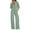 Sage Green, variant on PRETTYGARDEN Women's 2 Piece Outfits Fall Sweatsuits Zip Up Sweatshirt Wide Leg Sweatpants Casual Tracksuit Lounge Sets
