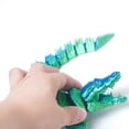 thumbnail image 4 of 3D Printed Crocodile,Movable Mouth,Flexible Joint Animal lacertid Figurines, Home Office Decor,Articulated Small sculpture, decorative item Surprise Festival Gifts, 4 of 8