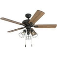 thumbnail image 5 of Prominence Home 50808-35 Madison County Industrial 42-Inch Aged Bronze Indoor Ceiling Fan, Cage LED Cage Barnwood/Tumbleweed Blades and bluetooth capable remote, 5 of 7