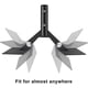 thumbnail image 4 of Veleta de aluminio para techo, veleta de jardín de acero con herrajes, veleta ajustable para techo, techo o cúpula negra., 4 of 7