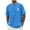 hgg060-Blue, variant on Mens Summer Short-Sleeved Round Neck Top Pullover Coconut Tree Print Sports Fitness Top T-Shirt Breathable Cool Shirt