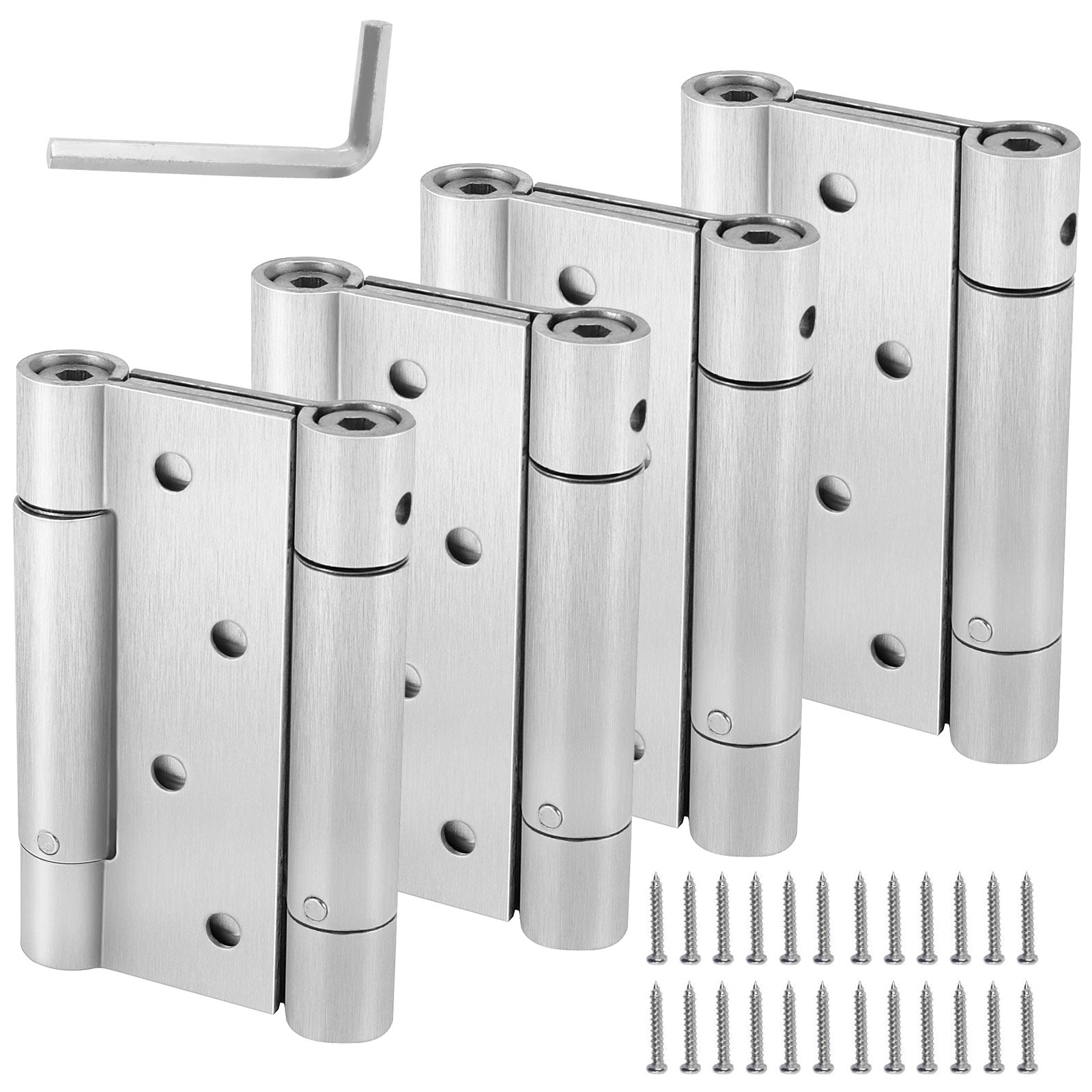 ZOENHOU 4 Inch Double Action Spring Door Hinges, Heavy Duty Ball