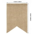 thumbnail image 3 of 15 PCS Burlap Banner Adjustable Swallowtail Flags DIY Banners For Wedding And Birthday 5 X 7 Inch/ Linen Swallowtail Flag Birthday Party Banner DIY Set, 3 of 5