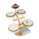 thumbnail image 2 of Juego de batería para niños, juguetes musicales para edades de 3, 4, 5 y 6 años, regalo de vacaciones, juego de instrumentos musicales Montessori, , 4 pads de batería, 2 of 9