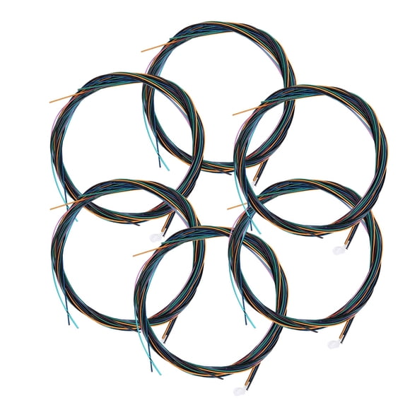 Rdeghly Environmental Guitar Strings Colored Nylon Copper Alloy Classic Folk Acoustic Guitar String, Colored Nylon Guitar Strings, Classic Guitar Strings