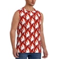 thumbnail image 2 of KLL Fire Symbols Print Workout Tank Tops Gym Sleeveless Fitness Muscle Tee-XX-Large, 2 of 7