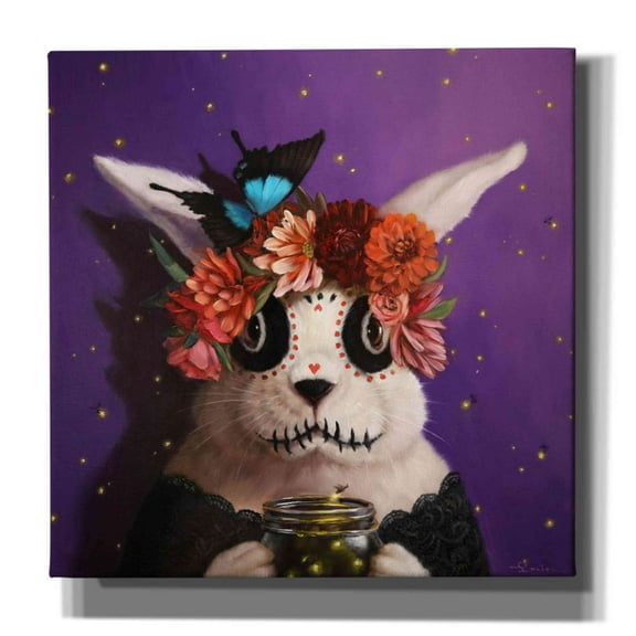 Epic Graffiti 'The Firefly Keeper' by Lucia Heffernan, 18"x18"