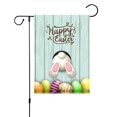 thumbnail image 1 of Bandera De Jardín Lino Conejito de Pascua Huevo Bandera de jardín Conejo Impreso Banners Decoración de patio (E) Ehuebsd Libre de BPA, 1 of 8